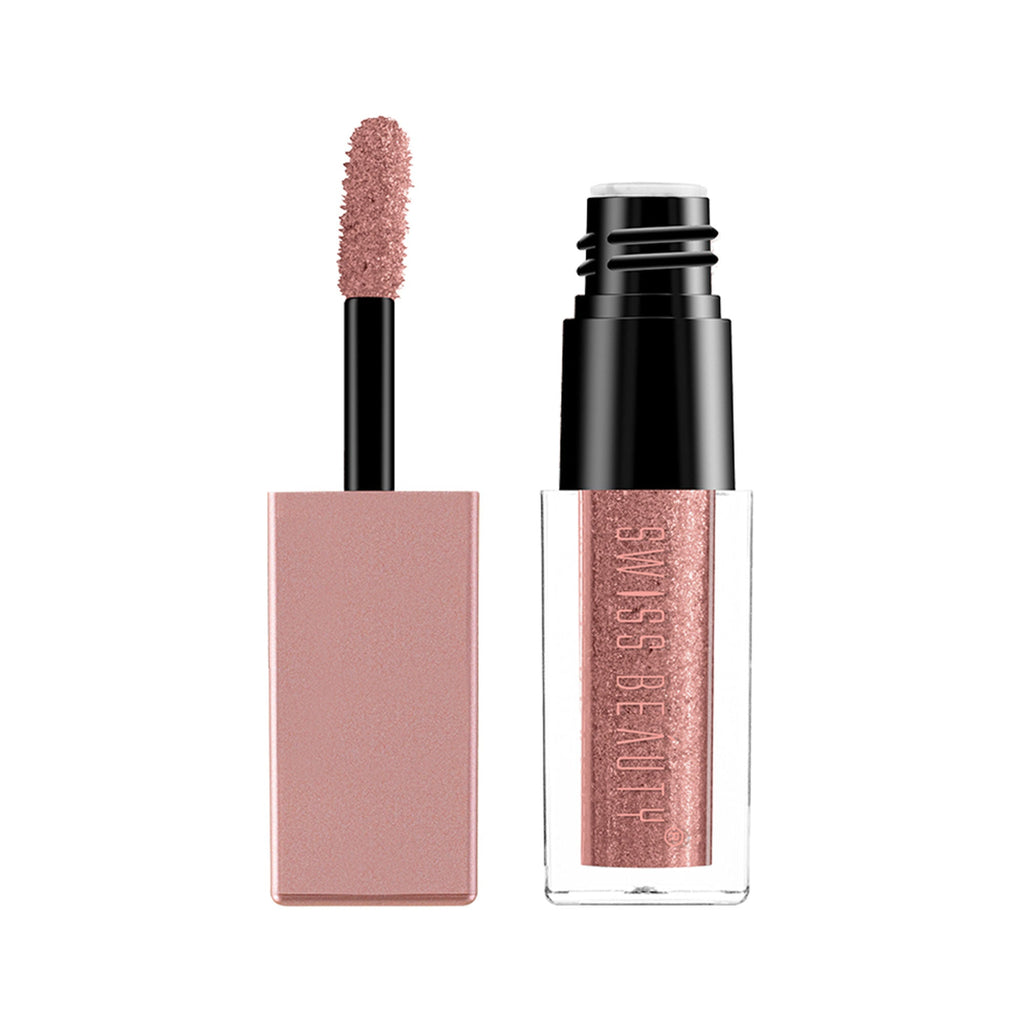 Swiss Beauty Metallic Liquid Eyeshadow - 05 Rose Gold Retro | Grab2Buy