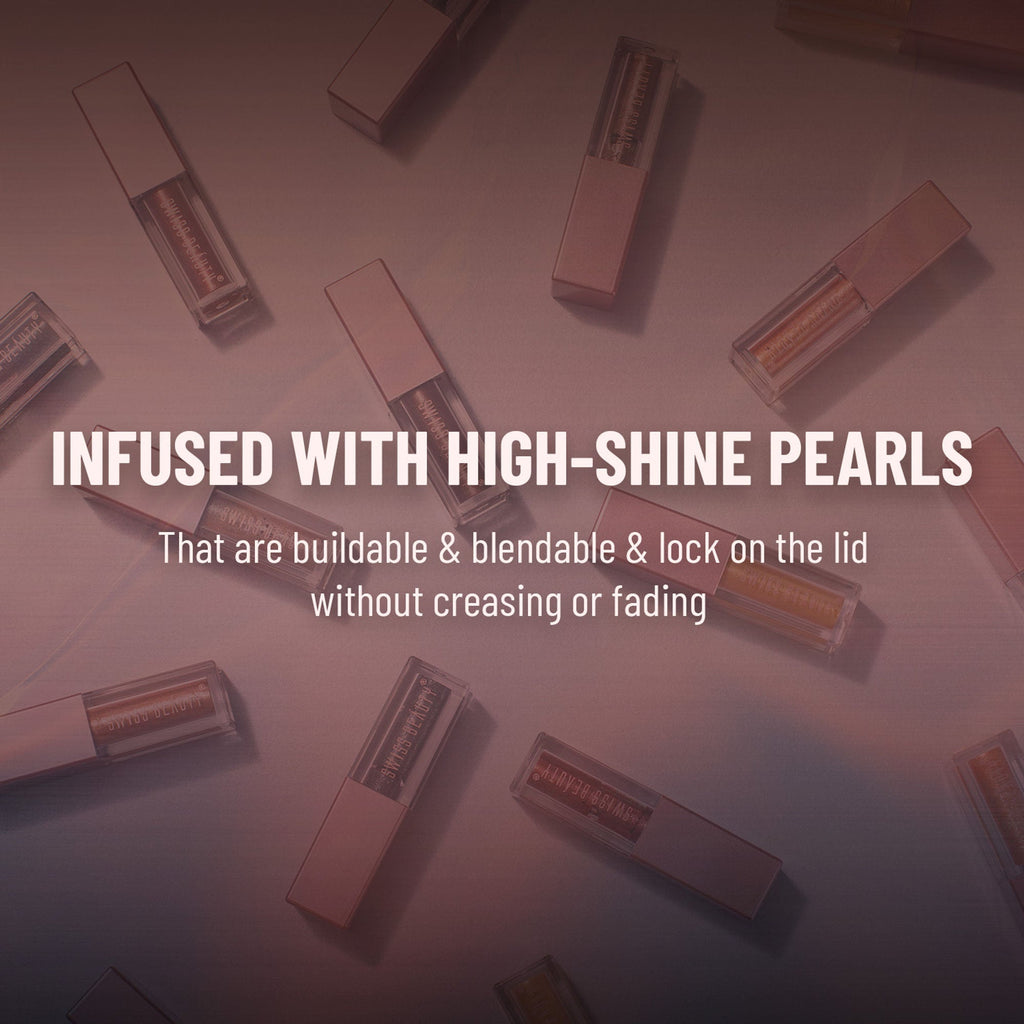 Swiss Beauty Metallic Liquid Eyeshadow - 05 Rose Gold Retro | Grab2Buy