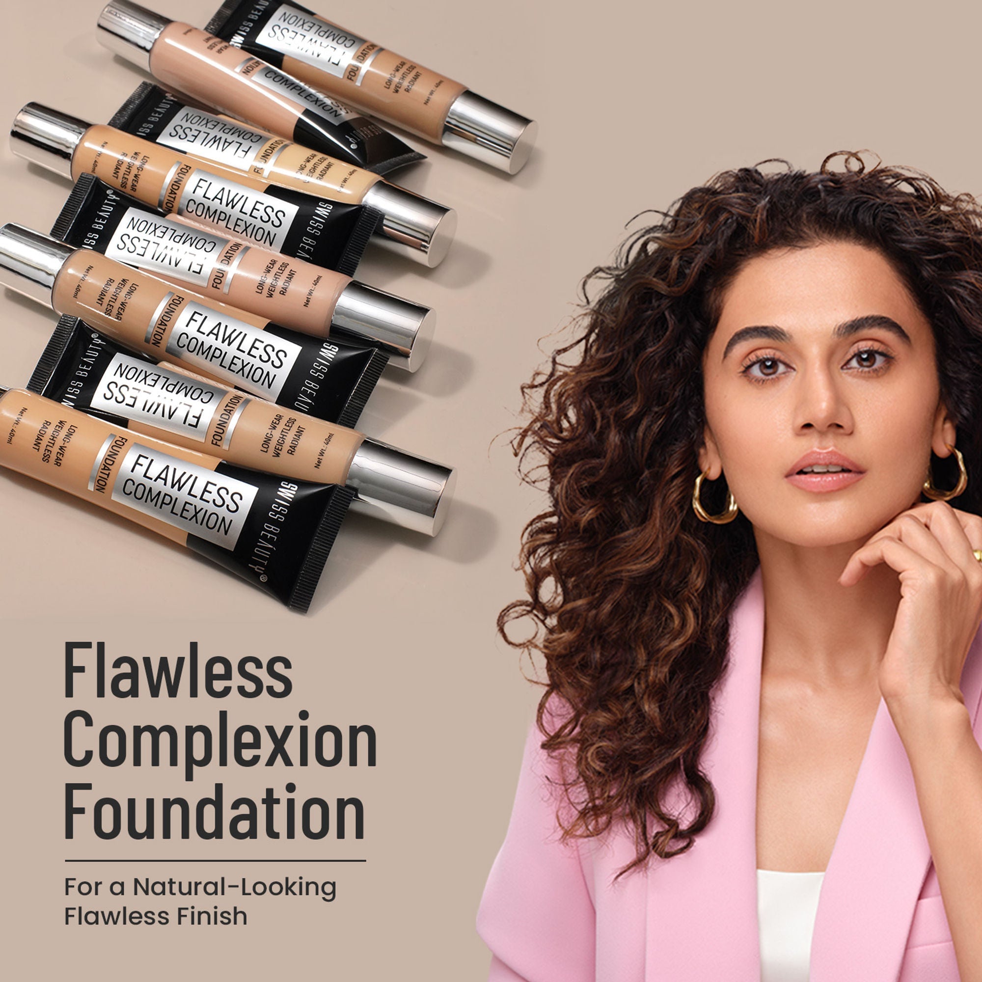 Swiss Beauty Flawless Complexion Foundation - 3 Beige Natural | Grab2Buy