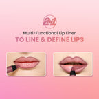 Swiss Beauty Two In One Lip Liner & Lip Filler - Clear Red