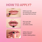 Swiss Beauty Two In One Lip Liner & Lip Filler - Clear Red
