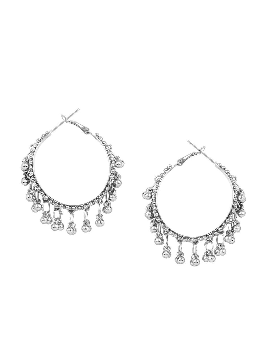 Cardinal Oxidized Silver-Toned Long Jewellery Set | Grab2Buy