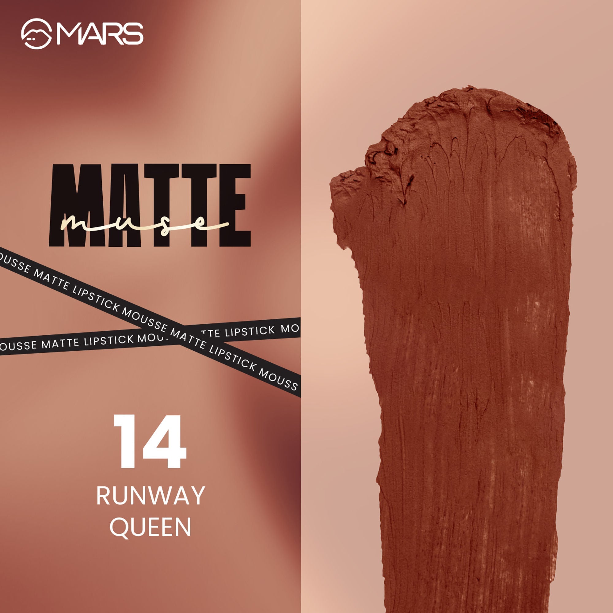 MARS Cosmetics Matte Muse Mousse Lipstick - 14 Runway Queen | Grab2Buy