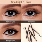 Swiss Beauty You & Eye Power ,24 Hours Stay ,Waterproof & Smudge-Proof Kajal With Vitamin E -Black