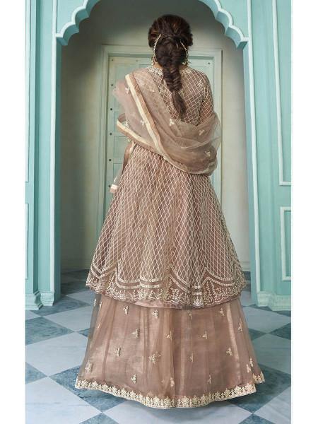 Myra Beige Heavy Embroidered Traditional Gharara Suit | Grab2Buy