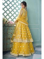 Myra Yellow Heavy Embroidered Gharara Suit | Grab2Buy