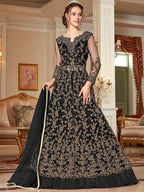 Myra Black Embroidery Gown | Grab2Buy