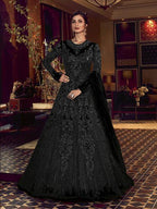 Myra Black Beautiful Premium Net Anarkali Suit | Grab2Buy