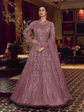 Myra Purple Premium Net Anarkali Suit | Grab2Buy