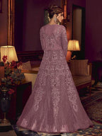 Myra Purple Premium Net Anarkali Suit | Grab2Buy