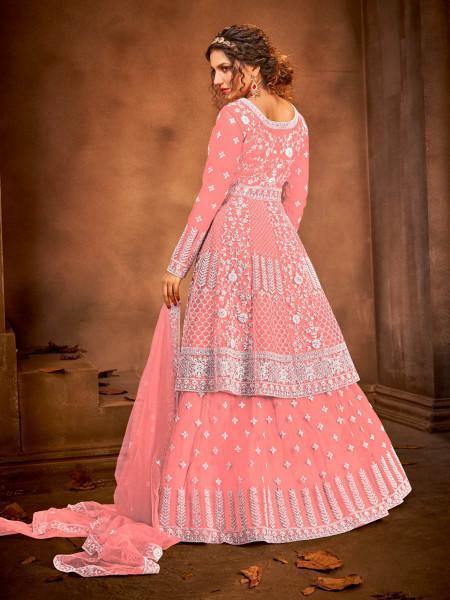 Myra Dusty Pink Heavy Embroidered Traditional Gharara Suit | Grab2Buy