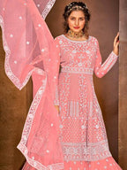 Myra Dusty Pink Heavy Embroidered Traditional Gharara Suit | Grab2Buy