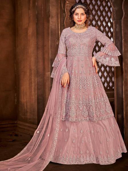 Myra Lilac Heavy Embroidered Gharara Suit | Grab2Buy