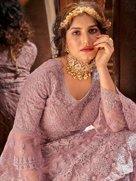 Myra Lilac Heavy Embroidered Gharara Suit | Grab2Buy