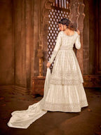 Myra Off White Heavy Embroidered Gharara Suit | Grab2Buy