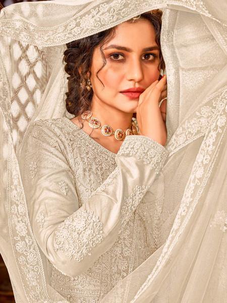 Myra Off White Heavy Embroidered Gharara Suit | Grab2Buy