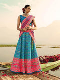 Myra Silk Muslan Printed Lehenga Choli In Multicolor | Grab2Buy