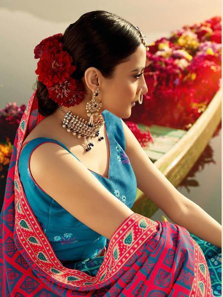 Myra Silk Muslan Printed Lehenga Choli In Multicolor | Grab2Buy