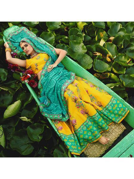 Myra Beautiful Multicolour Silk Muslan Printed Traditional Lehenga Choli | Grab2Buy