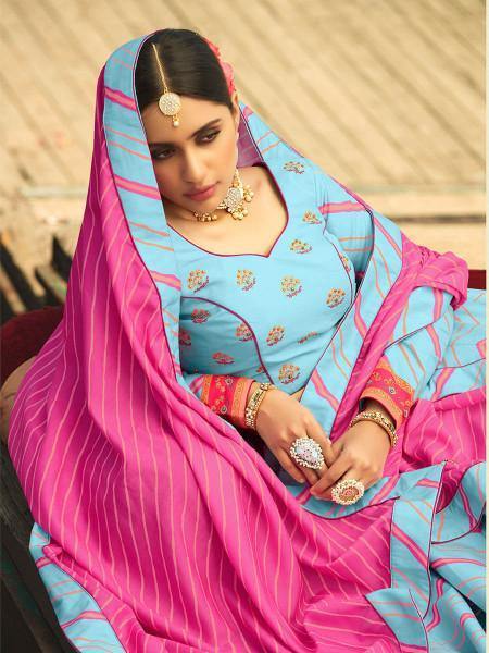 Myra Multicolour Silk Muslan Printed Traditional Lehenga Choli | Grab2Buy