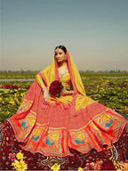 Myra Multicolour Silk Muslan Printed Crepe Lehenga Choli | Grab2Buy