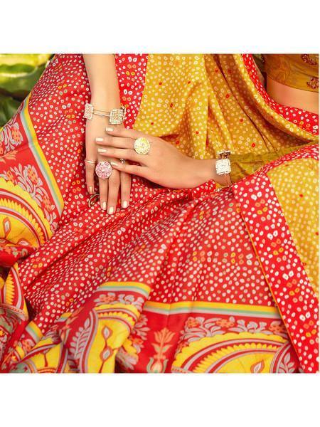 Myra Multicolour Silk Muslan Printed Crepe Lehenga Choli | Grab2Buy