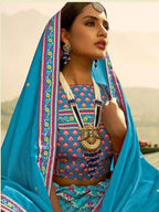 Myra Multicolour Silk Muslan Printed Lehenga Choli | Grab2Buy