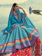 Myra Multicolour Silk Muslan Printed Lehenga Choli | Grab2Buy