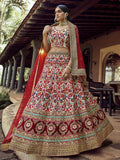 Myra Off White Heavy Embroidered Georgette Bridal Lehenga | Grab2Buy