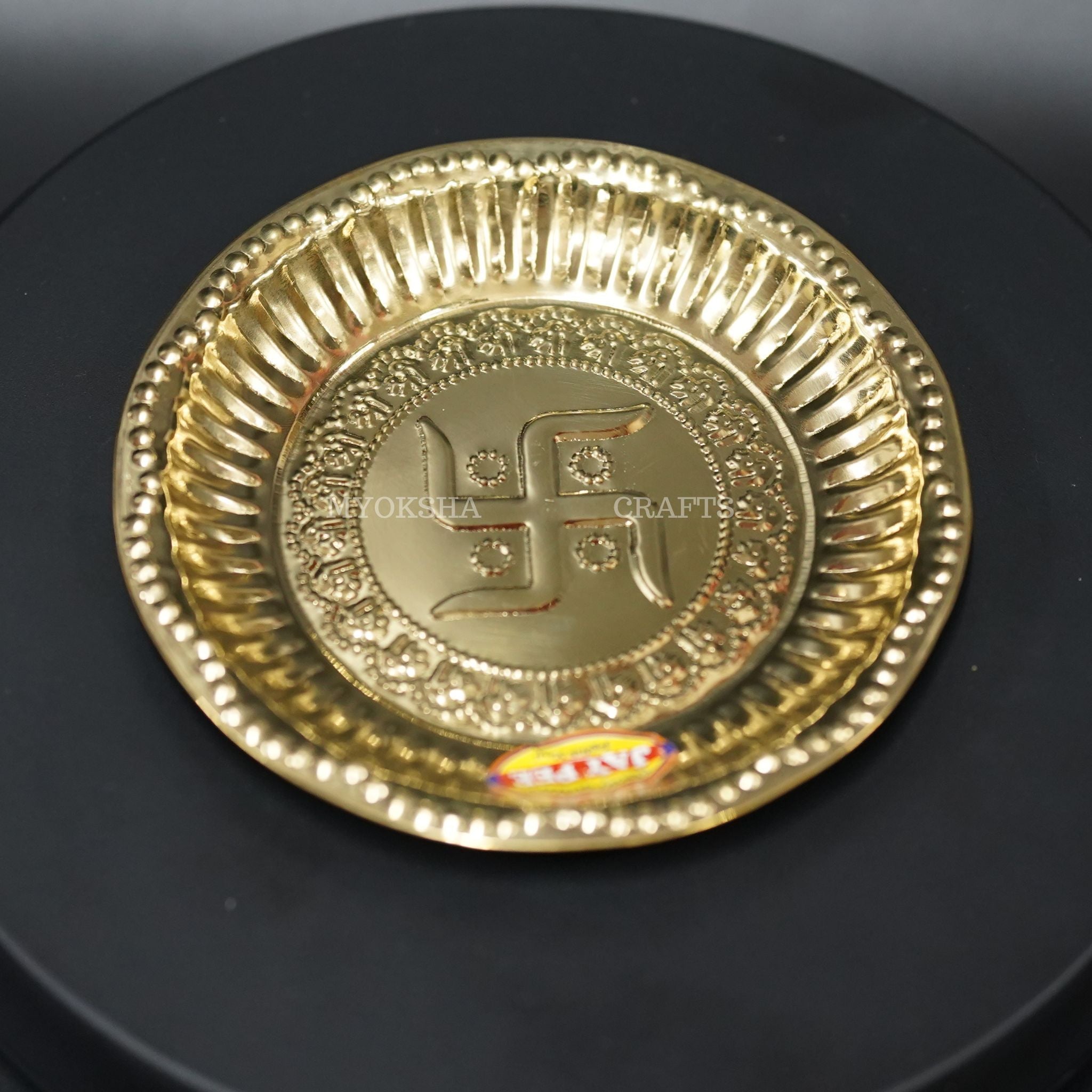 Brass Swastik Plate Aarthi: Embrace Divine Blessings and Harmony | Grab2Buy