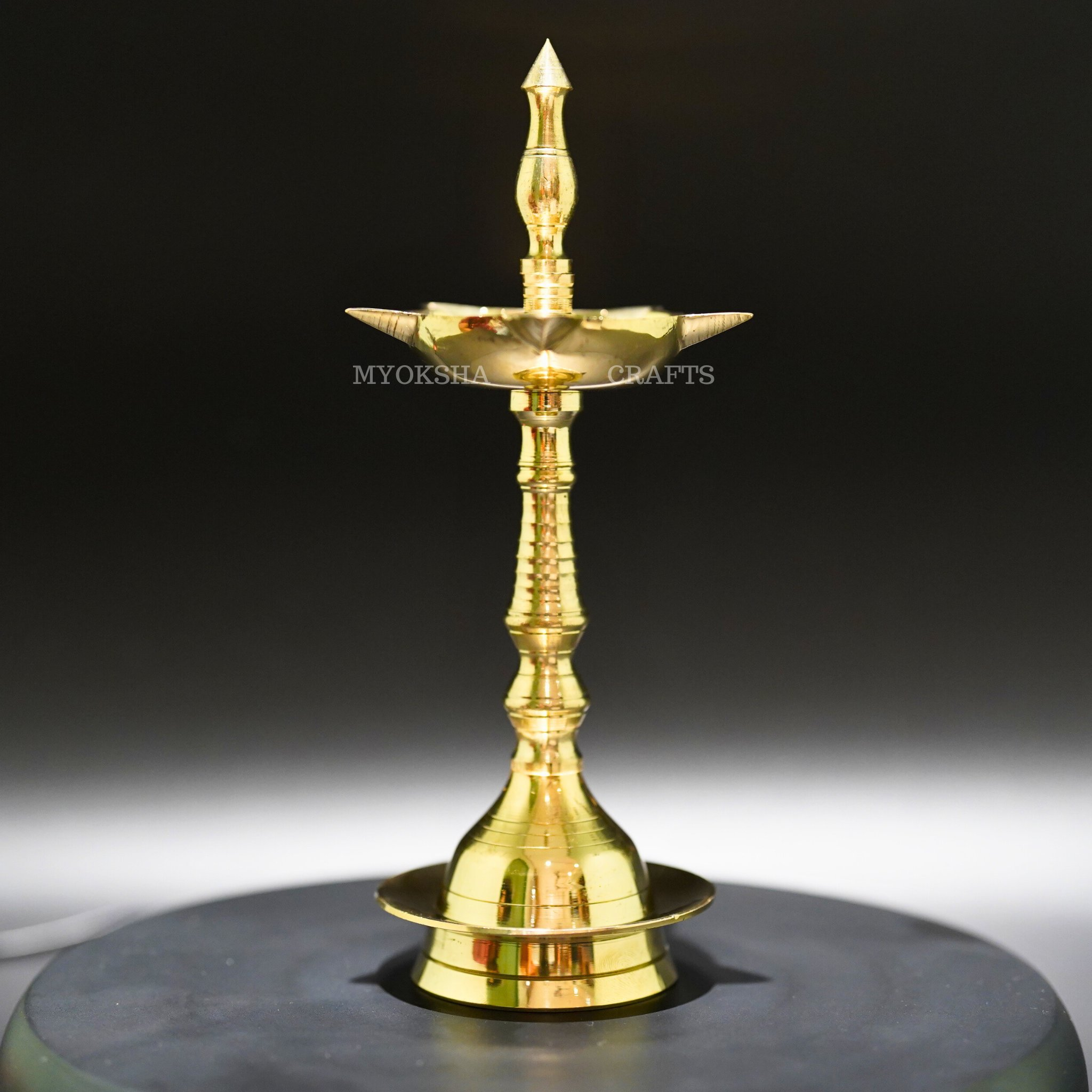 Kerala Deepa Brass 8.5": Embrace the Radiance of God's Own Country | Grab2Buy