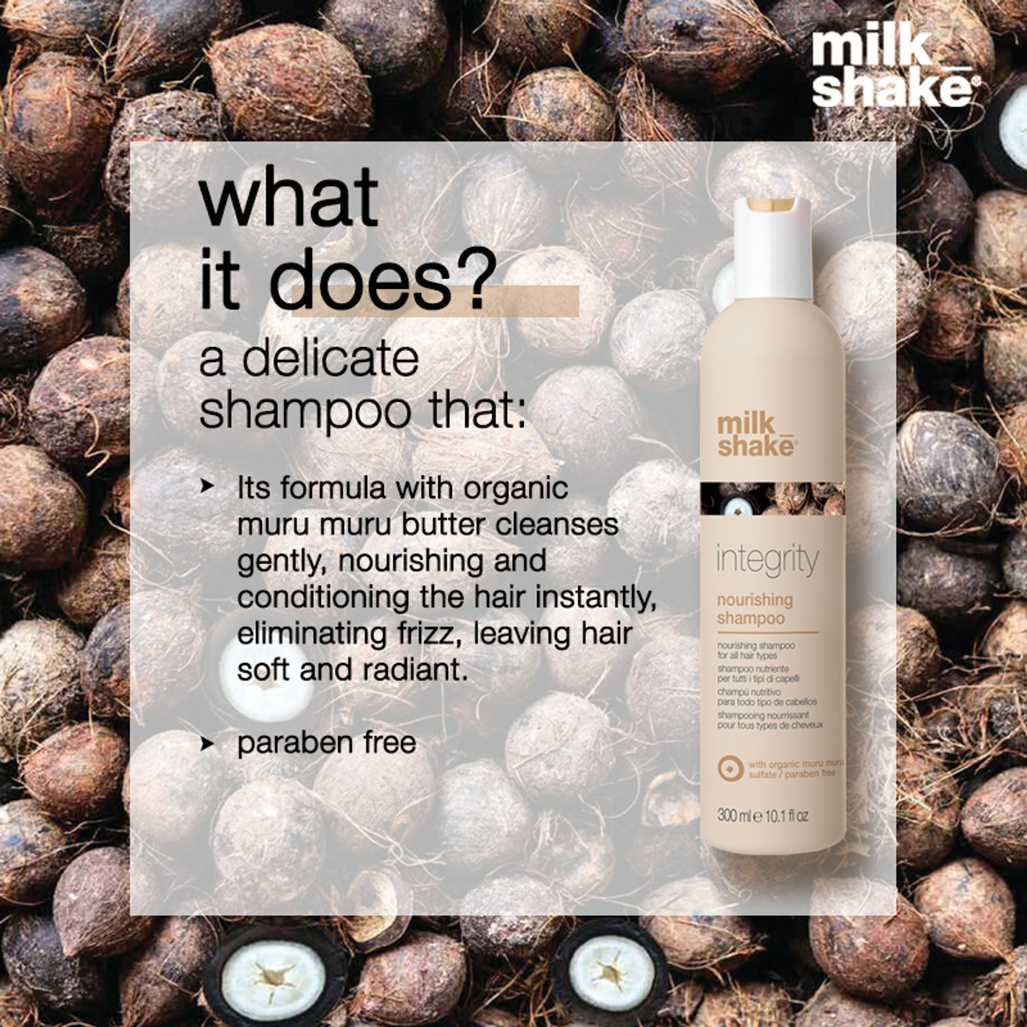 Milkshake Integrity Nourishing Shampoo For Damaged & Chemically Treated Hair | Grab2Buy