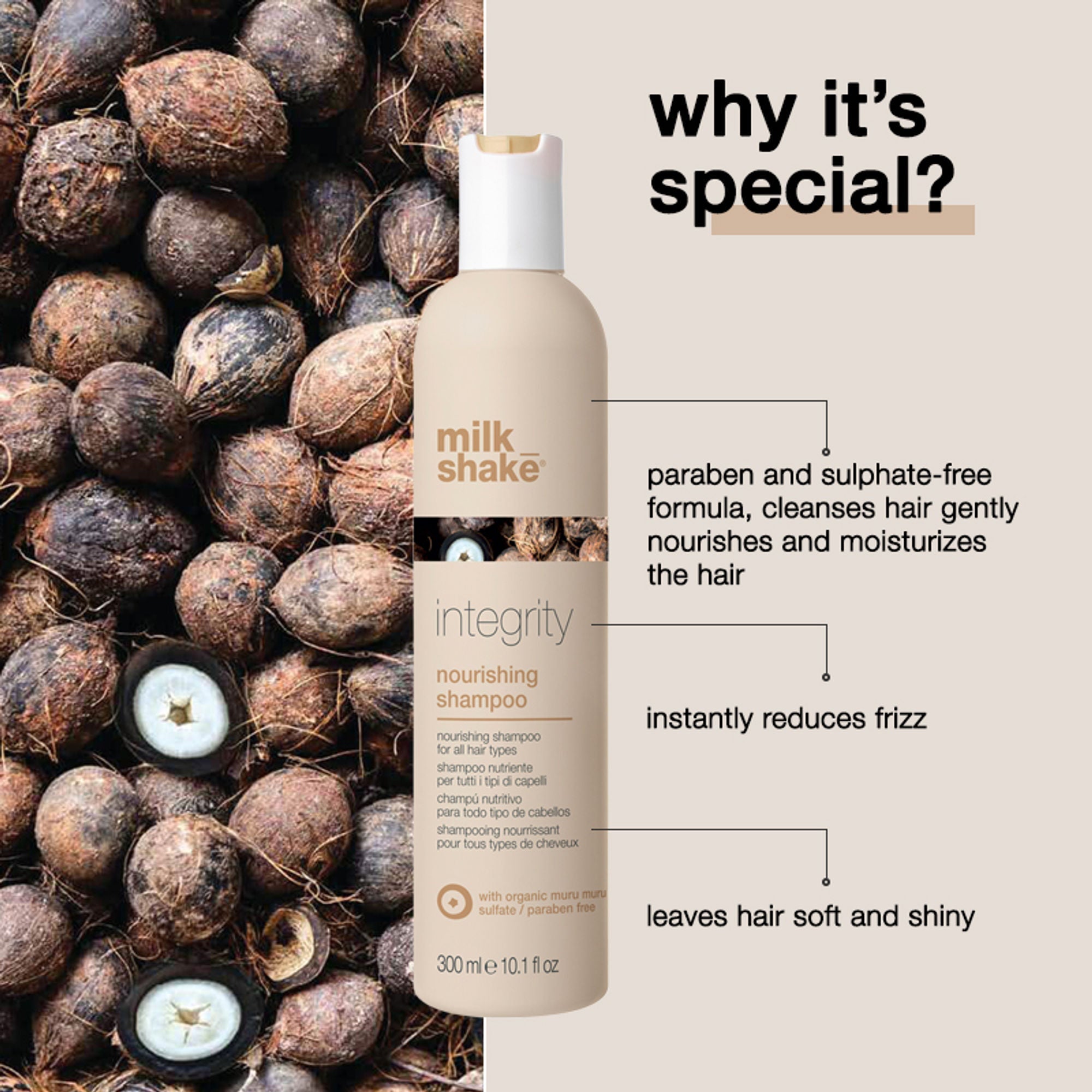 Milkshake Integrity Nourishing Shampoo For Damaged & Chemically Treated Hair | Grab2Buy