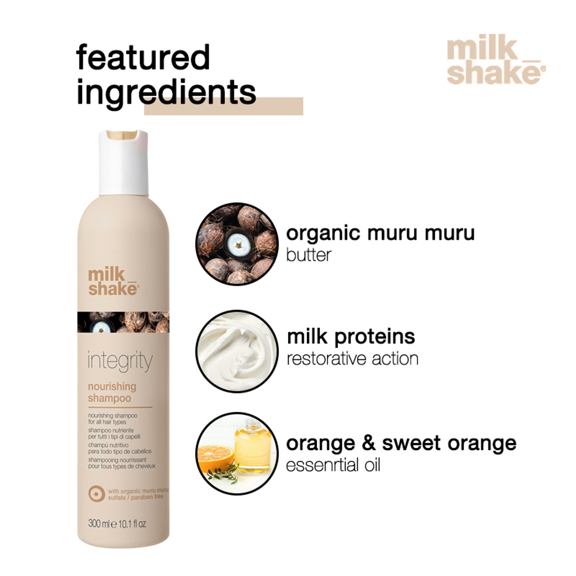 Milkshake Integrity Nourishing Shampoo For Damaged & Chemically Treated Hair | Grab2Buy