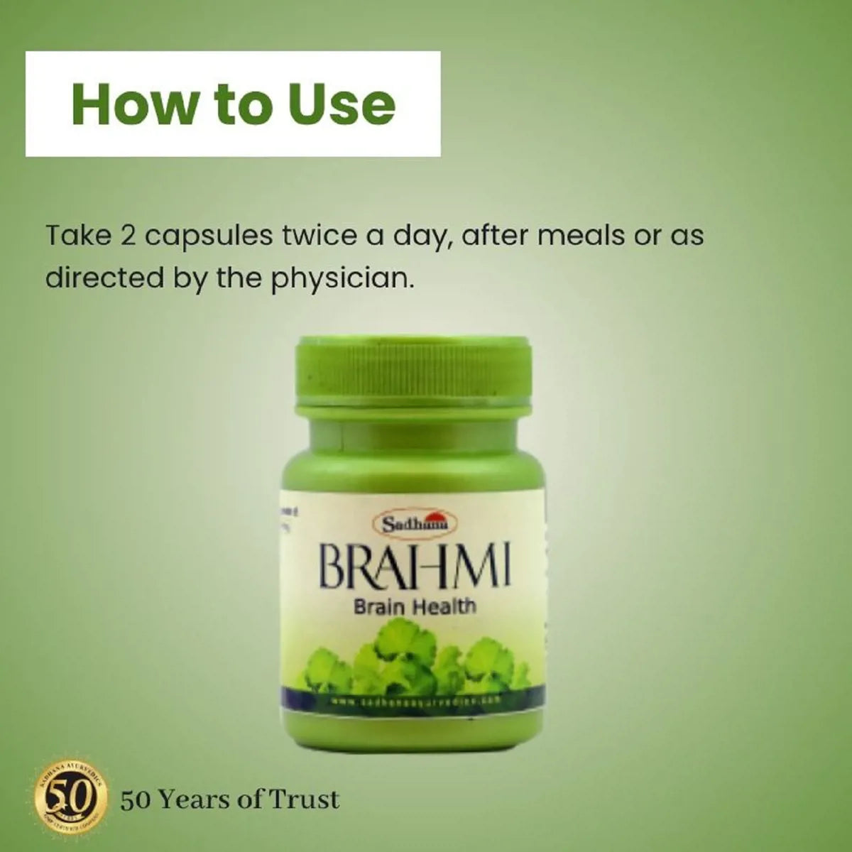 Sadhana Brahmi Capsules | Grab2Buy