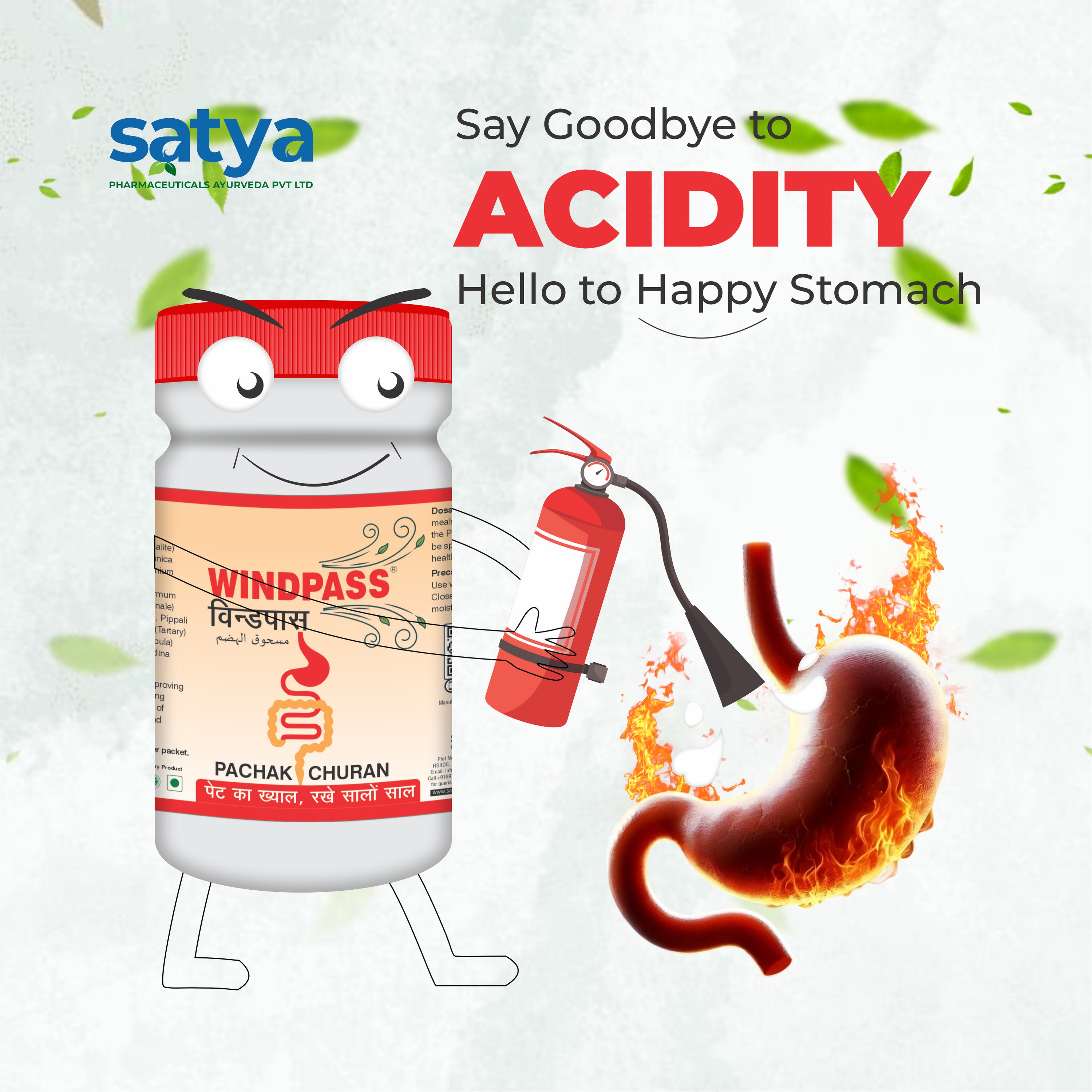 Satya Pharmaceuticals Ayurveda Windpass Pachak Churan | Grab2Buy