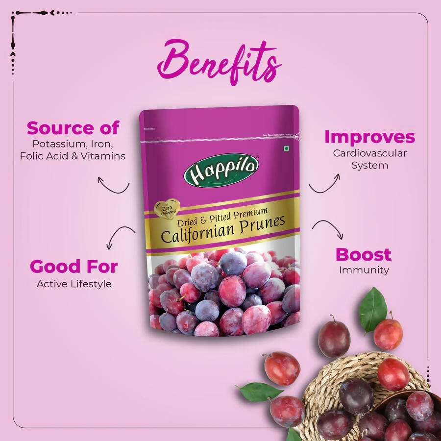 Happilo Premium Dry Fruits Combo (Californian Almonds, Prunes, Cranberries) | Grab2Buy
