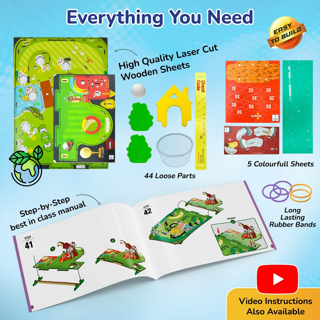 Smartivity Mini Golf Tabletop Game for Kids 6-12 Years Old
