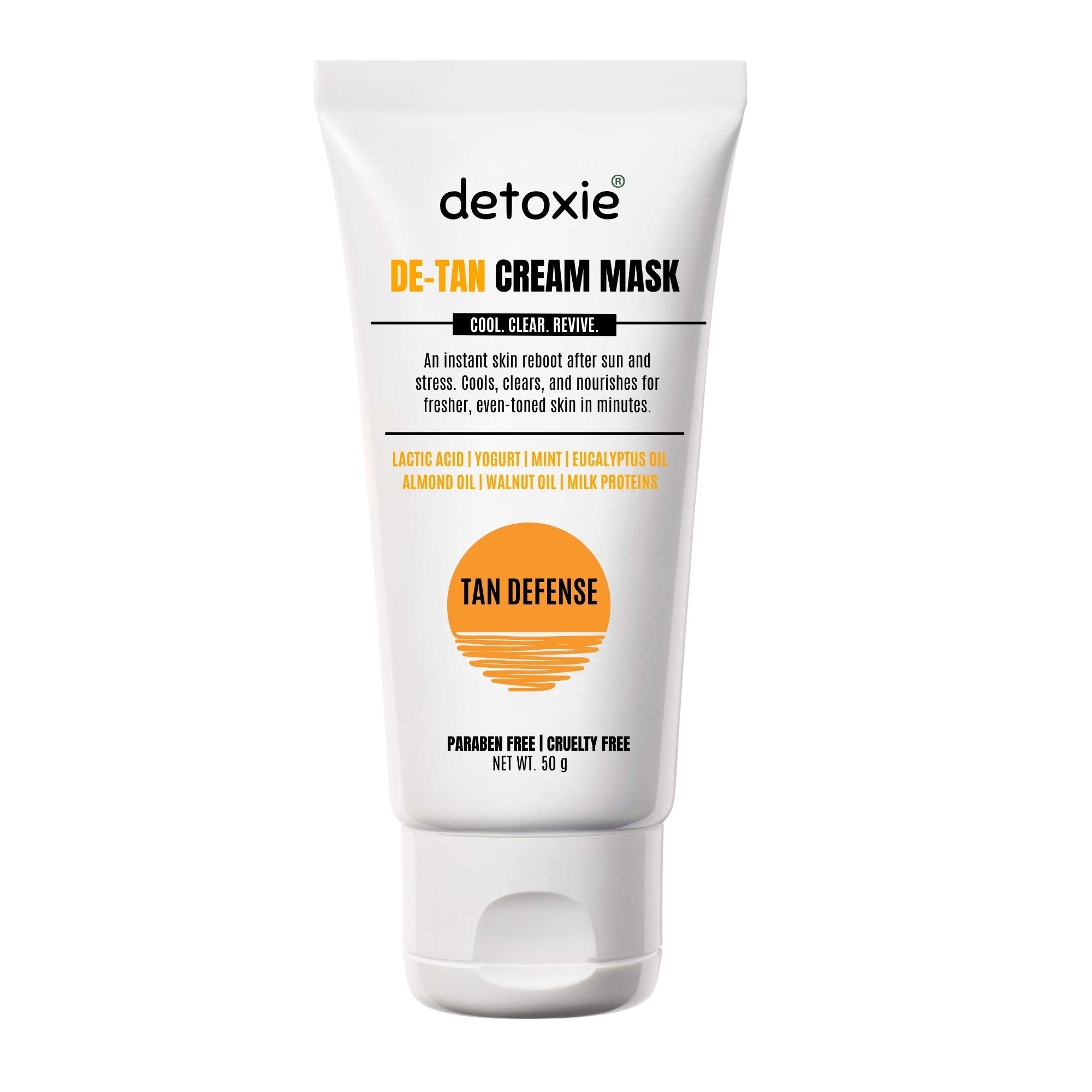 Detoxie Detan Cream Mask with Mint & Yogurt | Grab2Buy