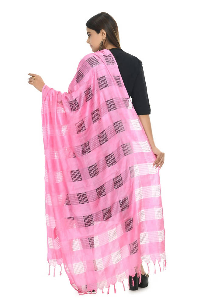 Mominos Fashion Baby Pink Window Dupatta | Grab2Buy