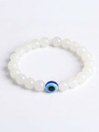NVR White Crystal Evil Eye Bracelet for Men & Women | Grab2Buy