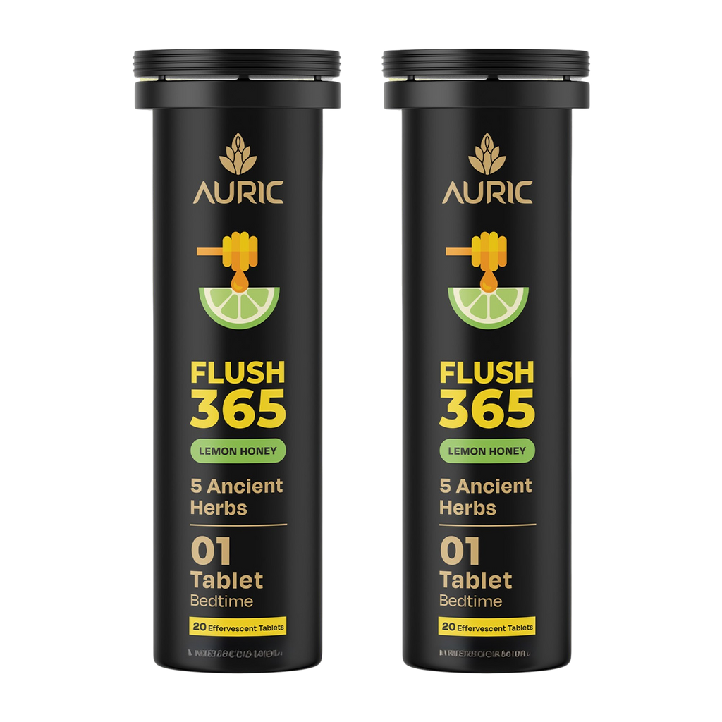 Auric Flush365 Tablets | Honey Lemon Flavour