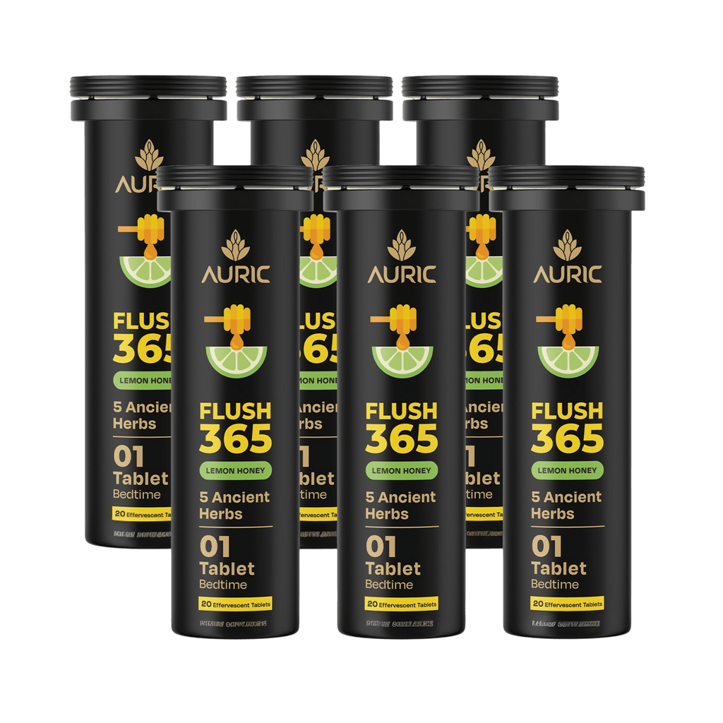 Auric Flush365 Tablets | Honey Lemon Flavour