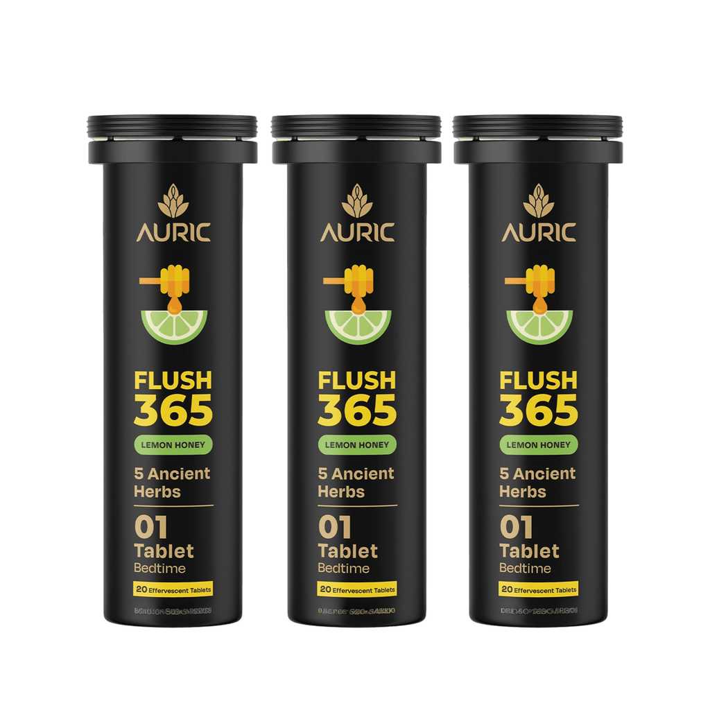 Auric Flush365 Tablets | Honey Lemon Flavour