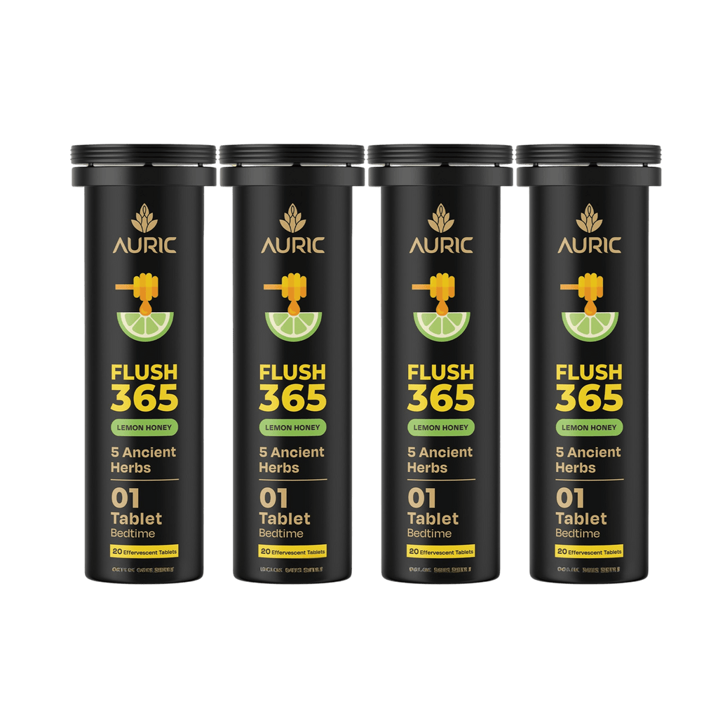 Auric Flush365 Tablets | Honey Lemon Flavour