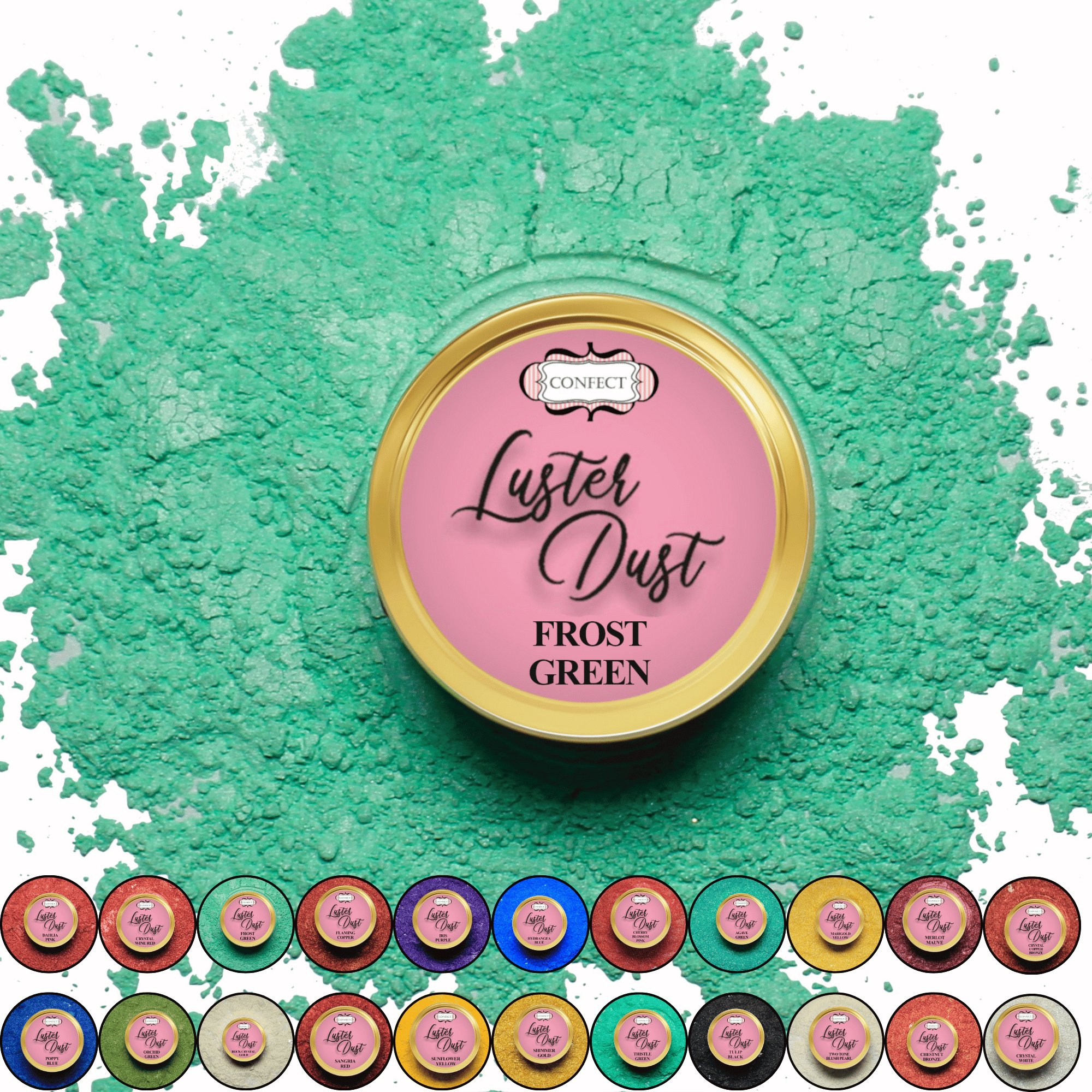 Confect Frost Green | Edible Luster Dust | Grab2Buy