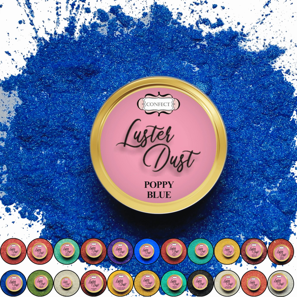 Confect Poppy Blue | Edible Luster Dust | Grab2Buy