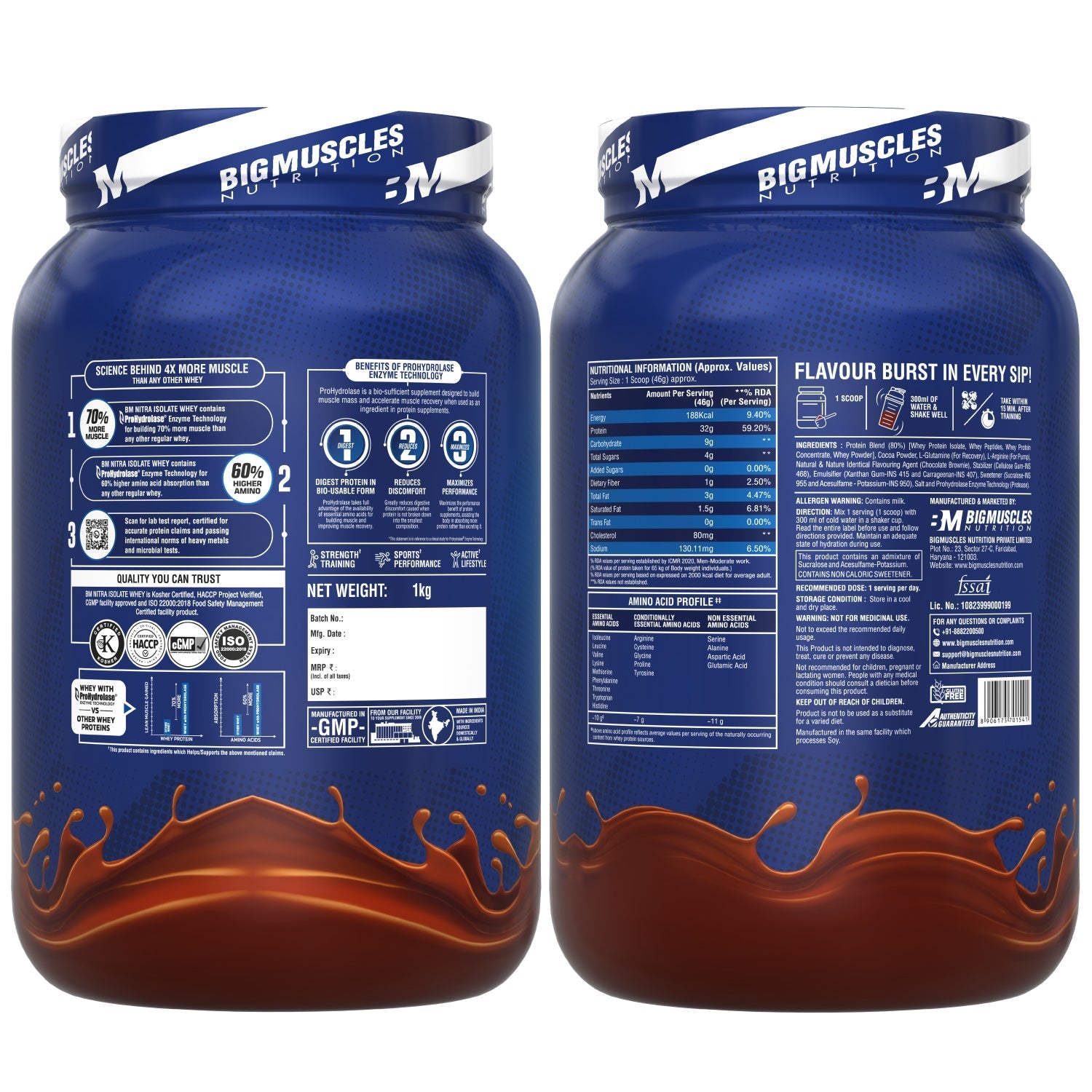 Big Muscles Nutrition Nitra Isolate Whey Protein | Grab2Buy