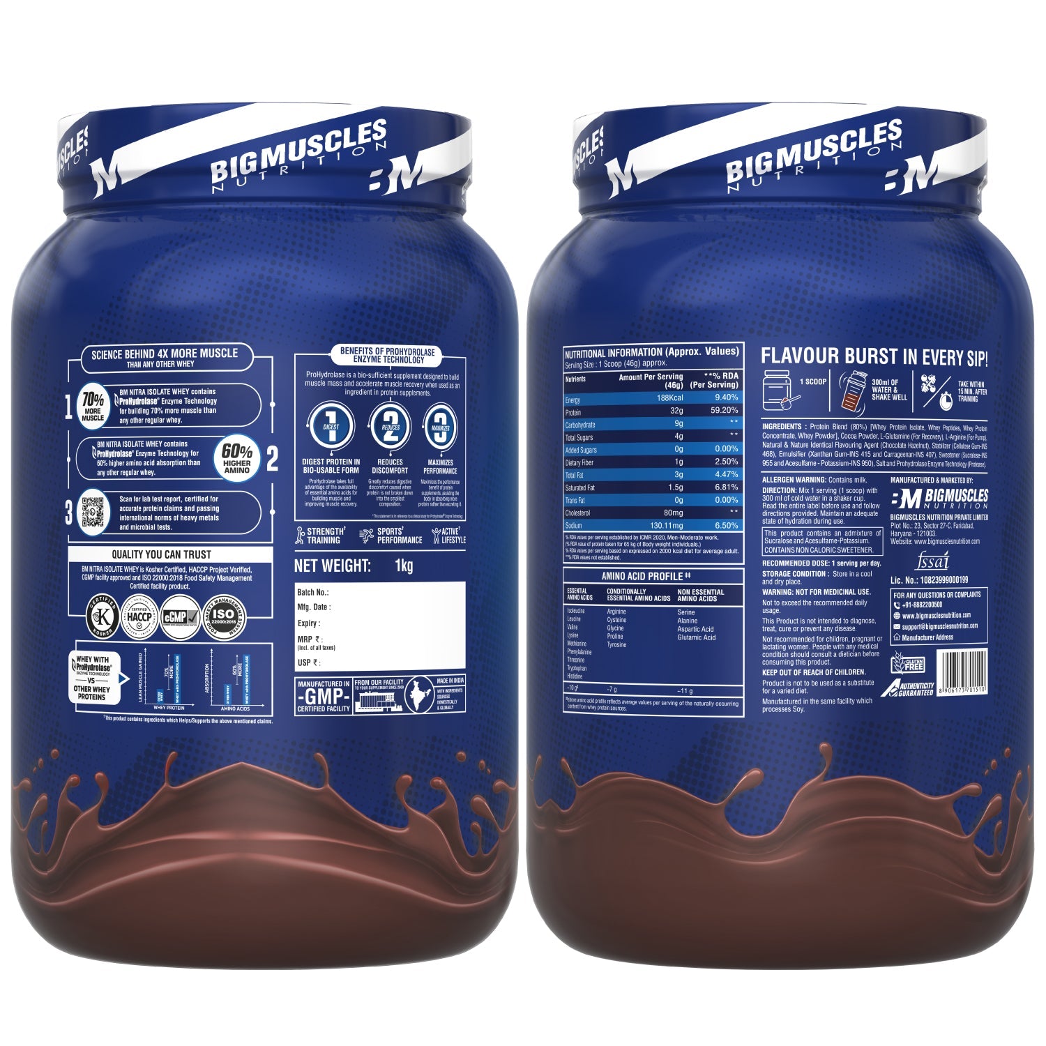 Big Muscles Nutrition Nitra Isolate Whey Protein | Grab2Buy
