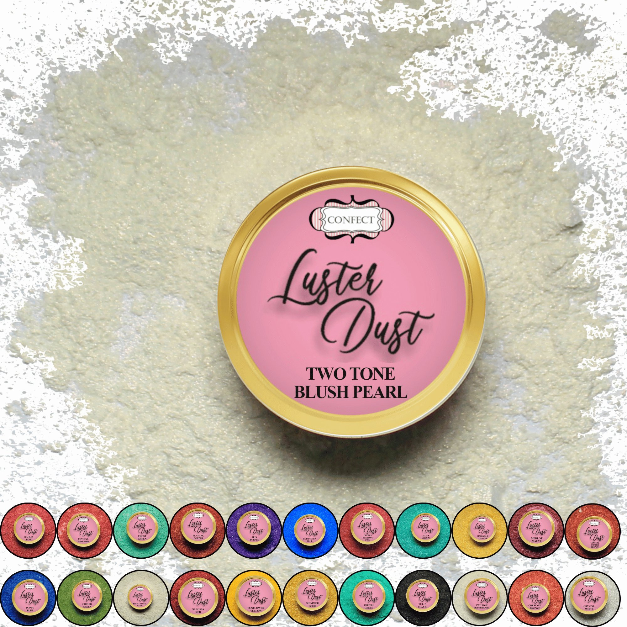 Confect Two Tone Blush Pearl | Edible Luster Dust | Grab2Buy